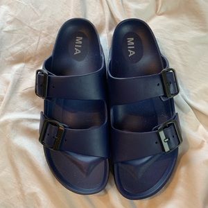 Blue Buckle Sandals